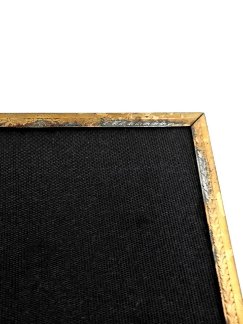 Vintage Brass Water Lily Picture Frame Tabletop & Wall Mount 8x10
